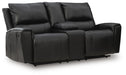 Danemere Reclining Loveseat with Console - Massey's Furniture Barn (Watertown, NY) 