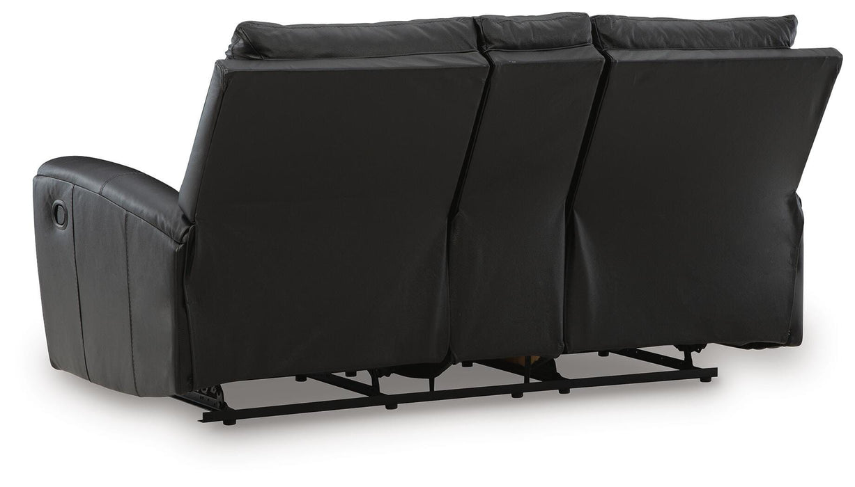 Danemere Reclining Loveseat with Console - Massey's Furniture Barn (Watertown, NY) 