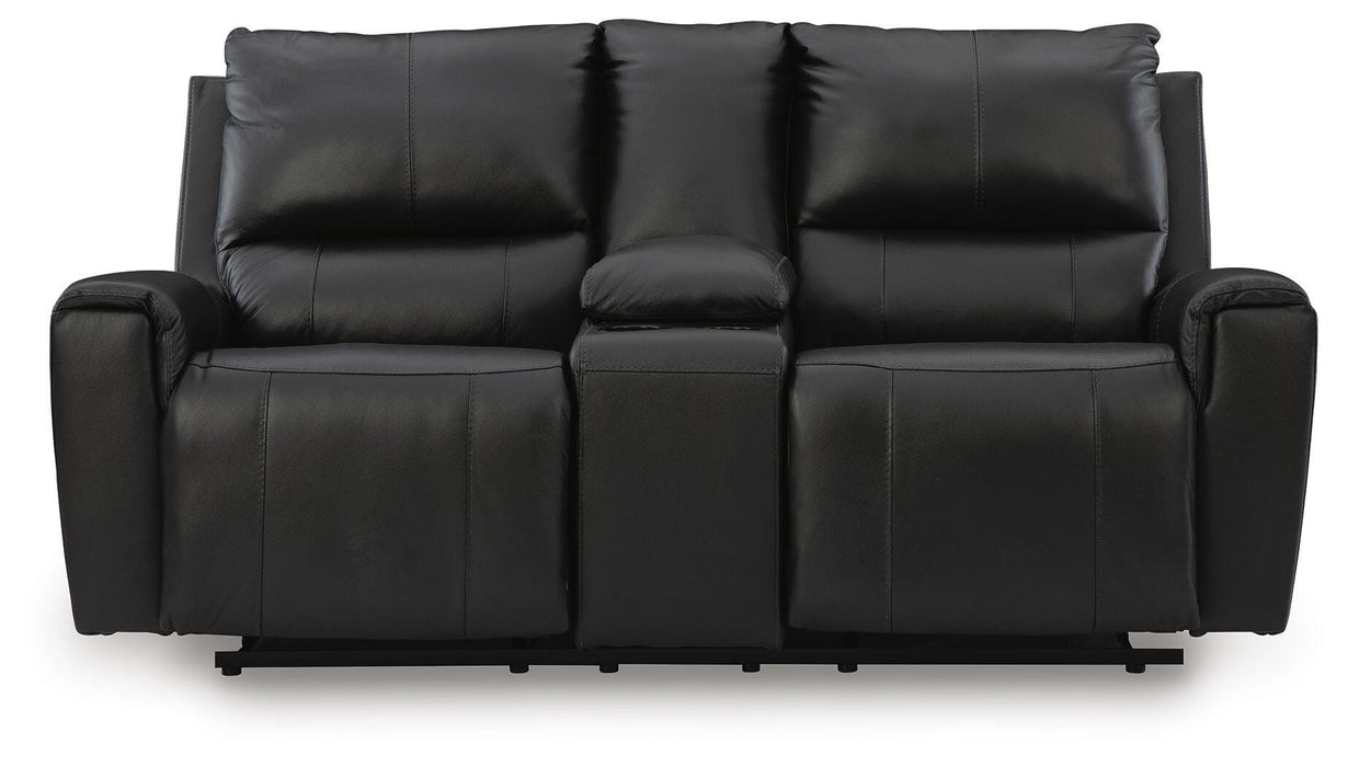 Danemere Reclining Loveseat with Console - Massey's Furniture Barn (Watertown, NY) 