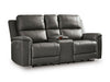 Beryton Power Reclining Loveseat with Console - Massey's Furniture Barn (Watertown, NY) 
