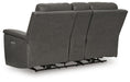 Beryton Power Reclining Loveseat with Console - Massey's Furniture Barn (Watertown, NY) 