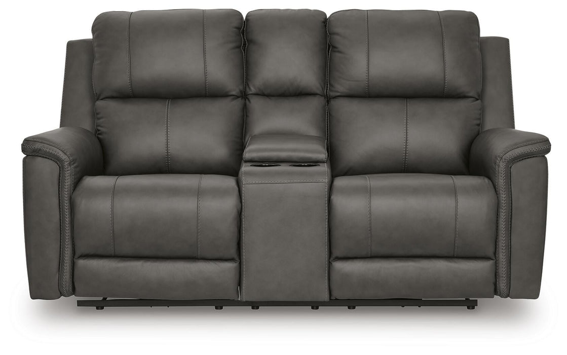 Beryton Power Reclining Loveseat with Console
