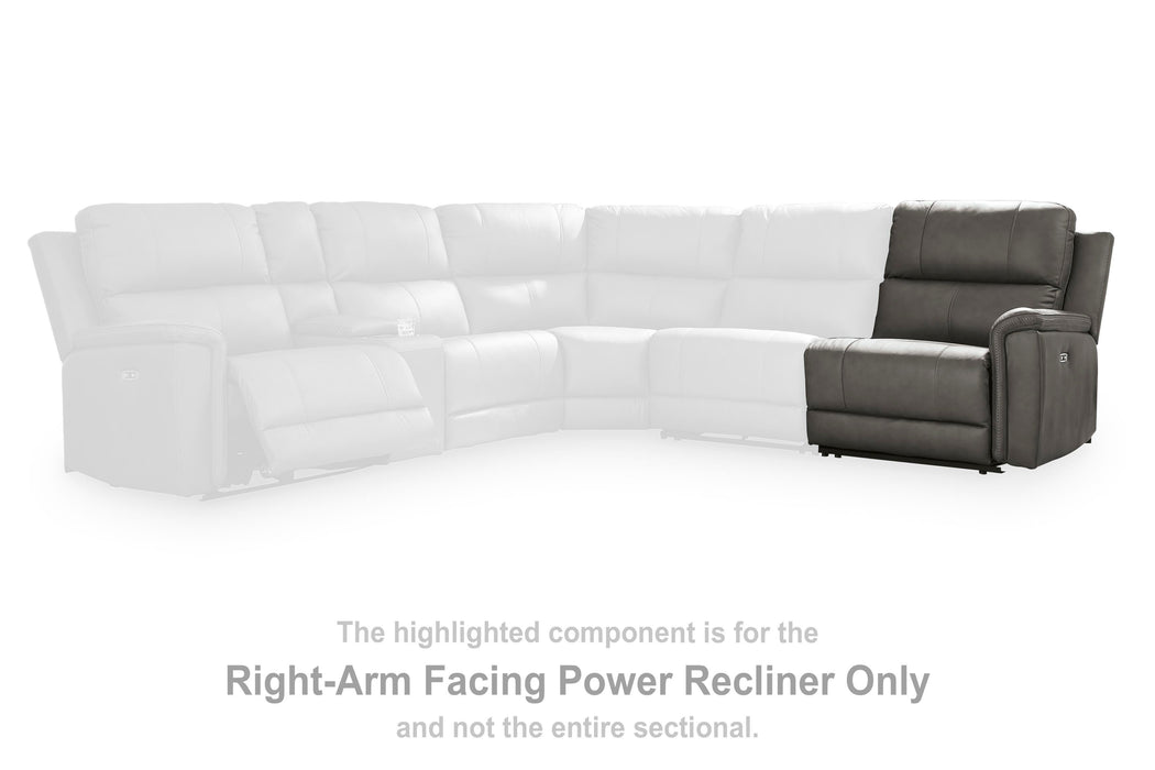 Beryton Power Reclining Sectional - Massey's Furniture Barn (Watertown, NY) 