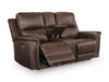 Beryton Power Reclining Loveseat with Console - Massey's Furniture Barn (Watertown, NY) 