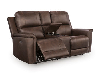 Beryton Power Reclining Loveseat with Console - Massey's Furniture Barn (Watertown, NY) 