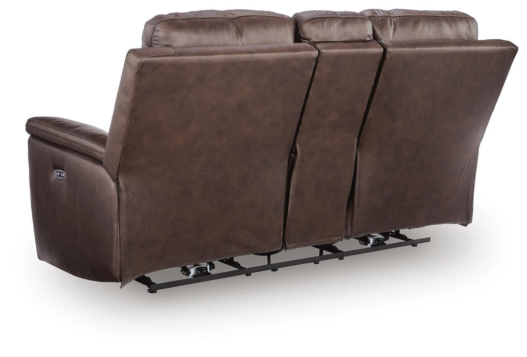Beryton Power Reclining Loveseat with Console - Massey's Furniture Barn (Watertown, NY) 