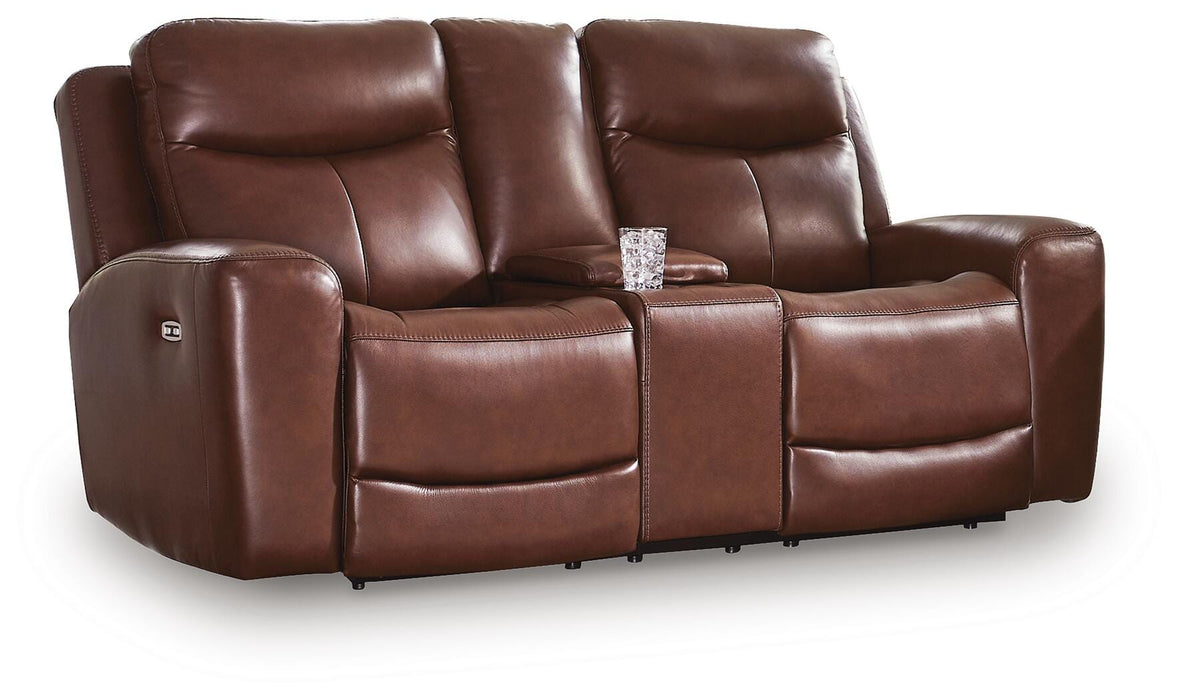 Momentum Moves Power Reclining Loveseat with Console - Massey's Furniture Barn (Watertown, NY) 