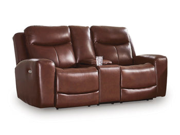 Momentum Moves Power Reclining Loveseat with Console - Massey's Furniture Barn (Watertown, NY) 