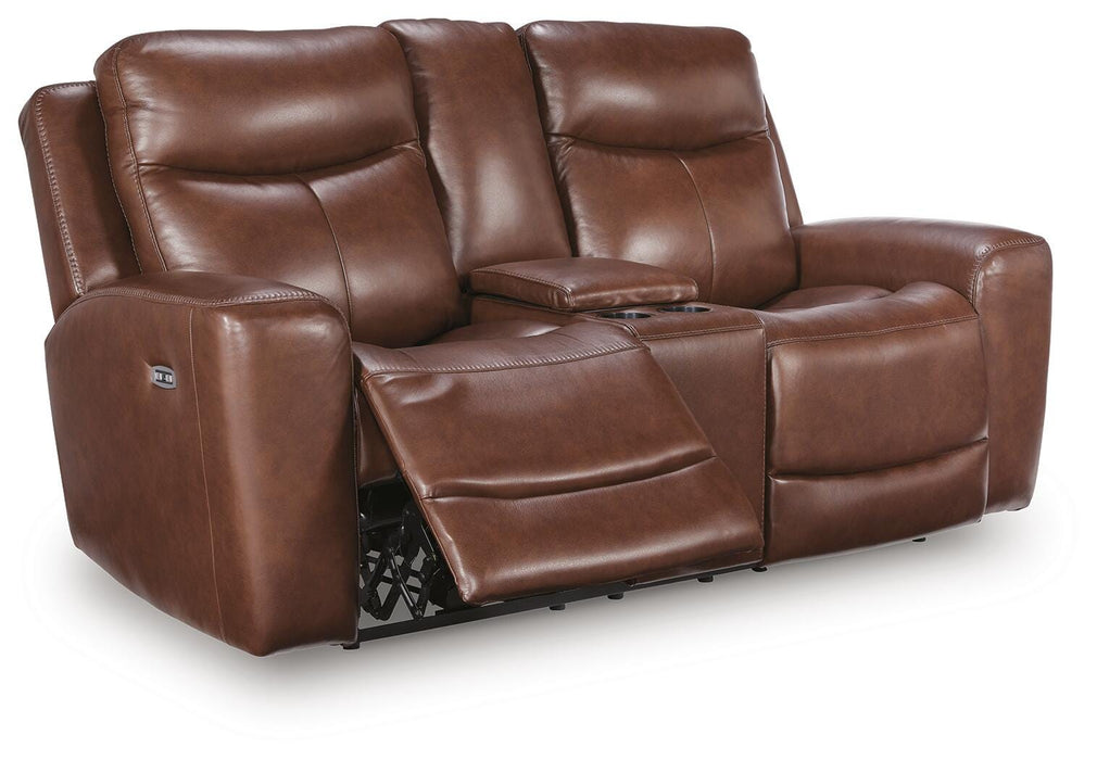 Momentum Moves Power Reclining Loveseat with Console - Massey's Furniture Barn (Watertown, NY) 