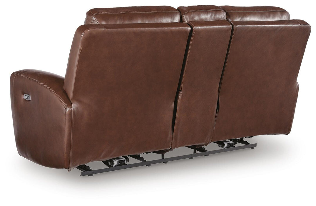 Momentum Moves Power Reclining Loveseat with Console - Massey's Furniture Barn (Watertown, NY) 