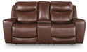 Momentum Moves Power Reclining Loveseat with Console - Massey's Furniture Barn (Watertown, NY) 