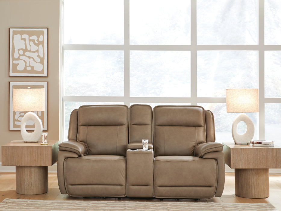 Malcesine Power Reclining Loveseat with Console - Massey's Furniture Barn (Watertown, NY) 