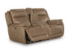 Malcesine Power Reclining Loveseat with Console - Massey's Furniture Barn (Watertown, NY) 