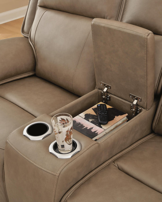 Malcesine Power Reclining Loveseat with Console - Massey's Furniture Barn (Watertown, NY) 