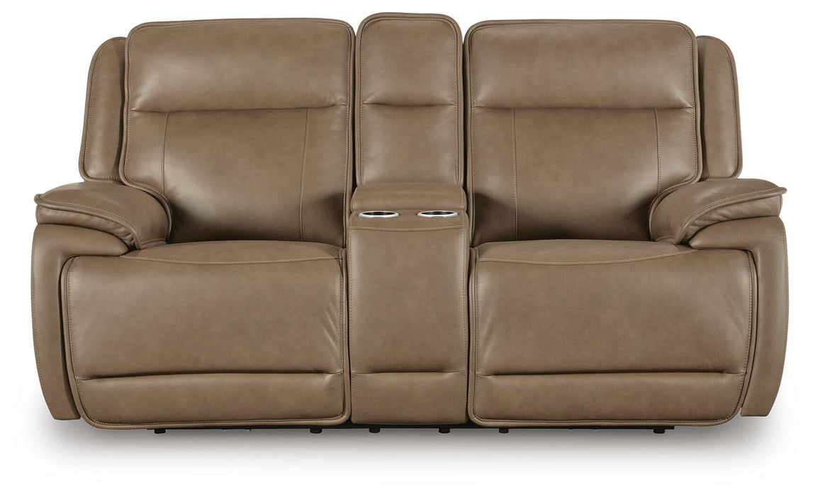 Malcesine Power Reclining Loveseat with Console - Massey's Furniture Barn (Watertown, NY) 