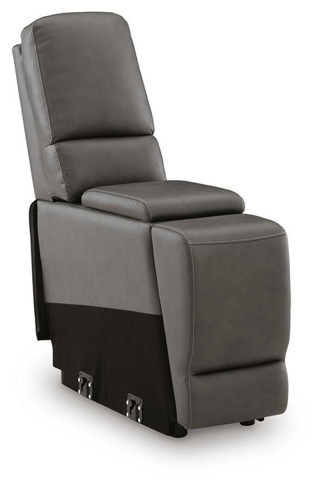 5Z-Harrenhurst Power Reclining Sectional Loveseat with Console - Massey's Furniture Barn (Watertown, NY) 