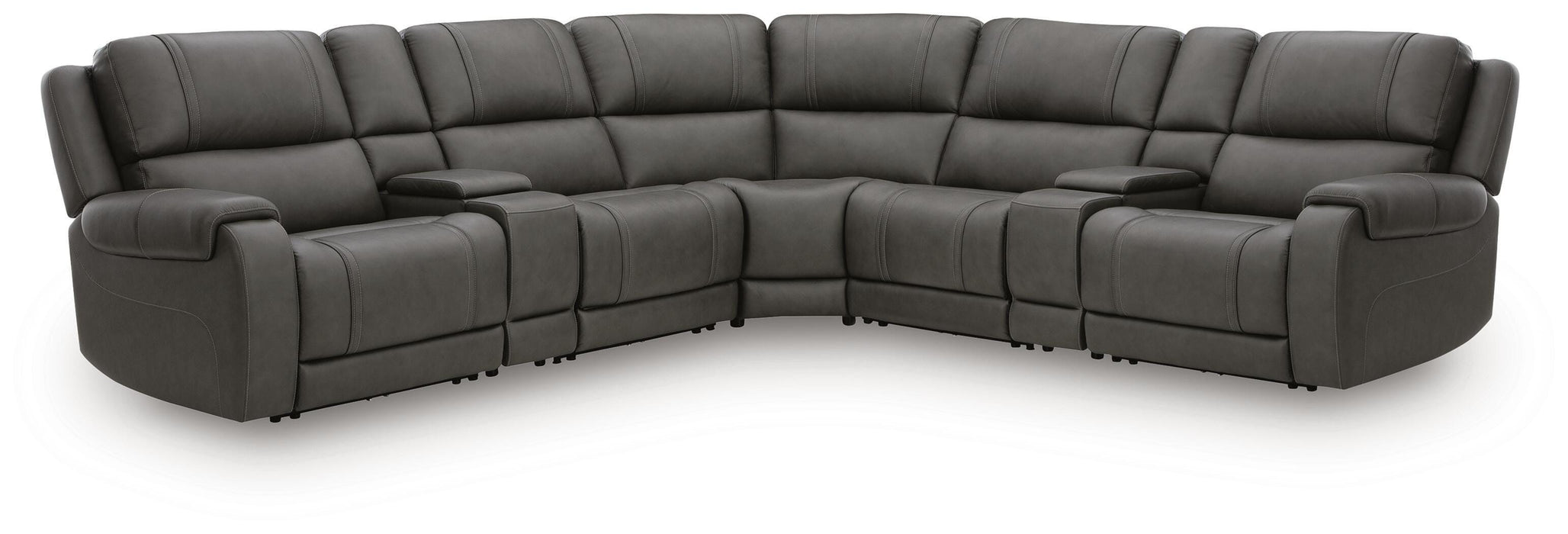 5Z-Harrenhurst Power Reclining Sectional - Massey's Furniture Barn (Watertown, NY) 