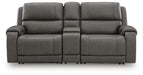 5Z-Harrenhurst Power Reclining Sectional Loveseat with Console - Massey's Furniture Barn (Watertown, NY) 