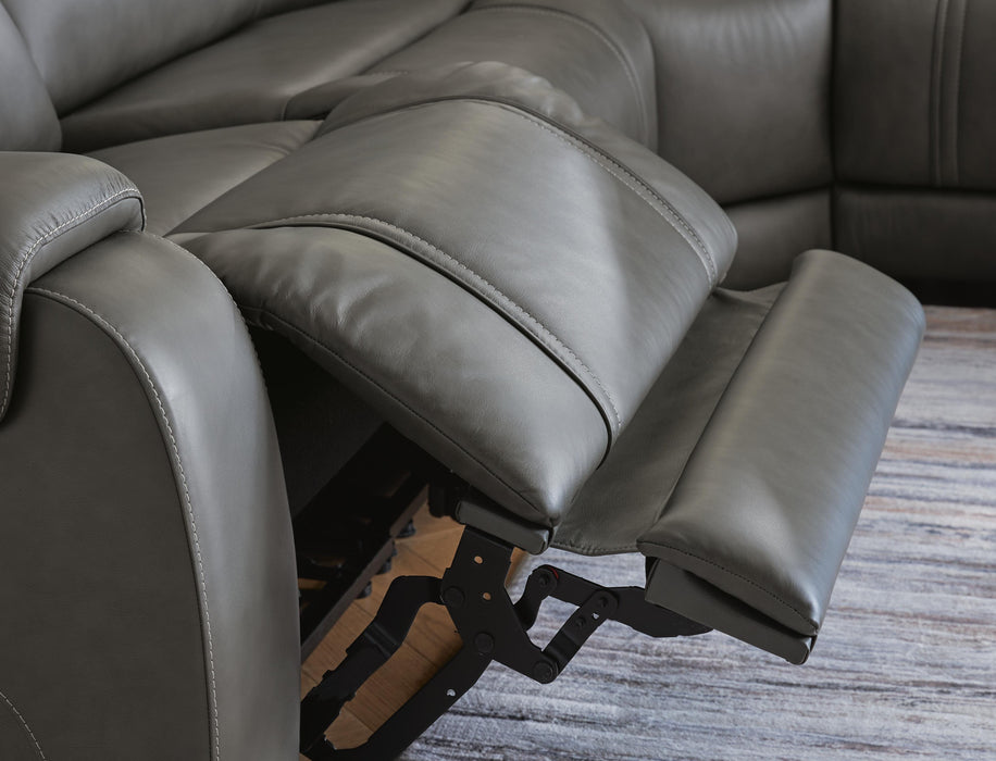 5Z-Harrenhurst Power Reclining Sectional - Massey's Furniture Barn (Watertown, NY) 