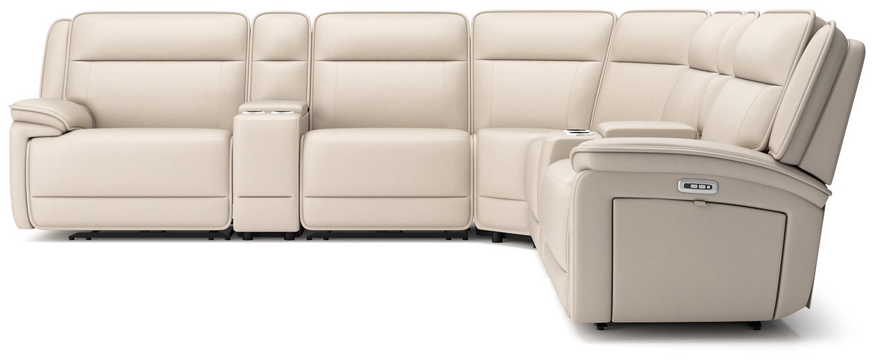 Double Deal Reclining Sectional with 2 Consoles - Massey's Furniture Barn (Watertown, NY) 