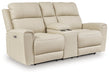 Dahlmoore Power Reclining Loveseat with Console - Massey's Furniture Barn (Watertown, NY) 