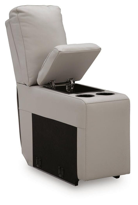 Gravier Power Reclining Sectional with Storage Console - Massey's Furniture Barn (Watertown, NY) 