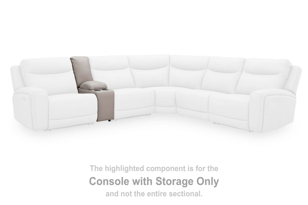 Gravier Power Reclining Sectional with Storage Console - Massey's Furniture Barn (Watertown, NY) 