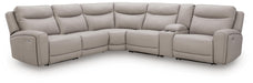 Gravier Power Reclining Sectional with Storage Console - Massey's Furniture Barn (Watertown, NY) 
