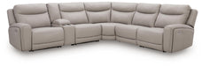 Gravier Power Reclining Sectional with Storage Console - Massey's Furniture Barn (Watertown, NY) 