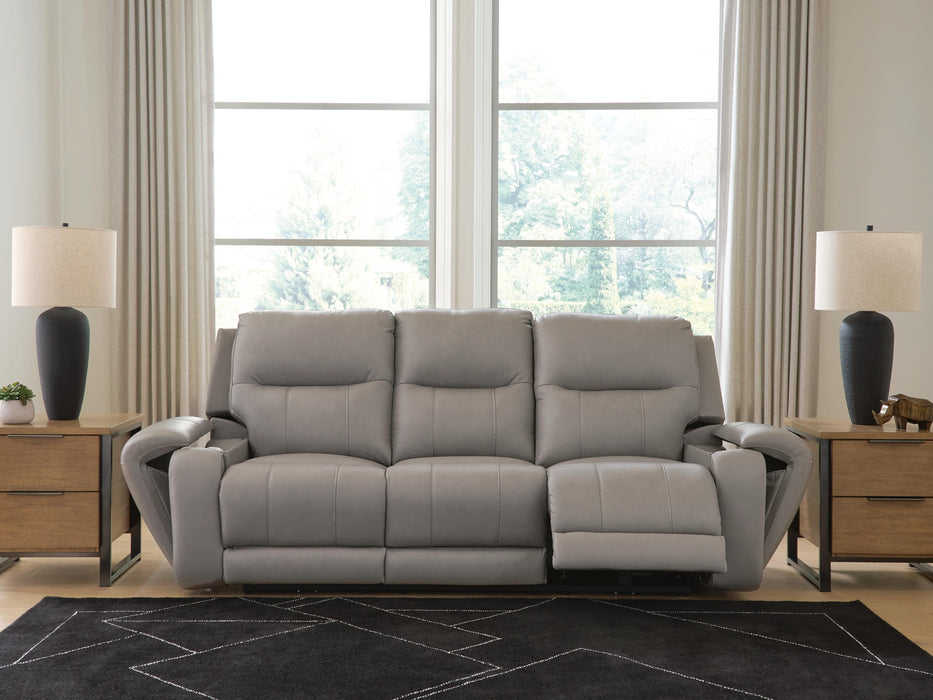 Trendsetter Power Reclining Sofa with Audio Seating - Massey's Furniture Barn (Watertown, NY) 
