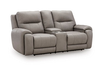 Trendsetter Power Reclining Loveseat with Audio Seating - Massey's Furniture Barn (Watertown, NY) 