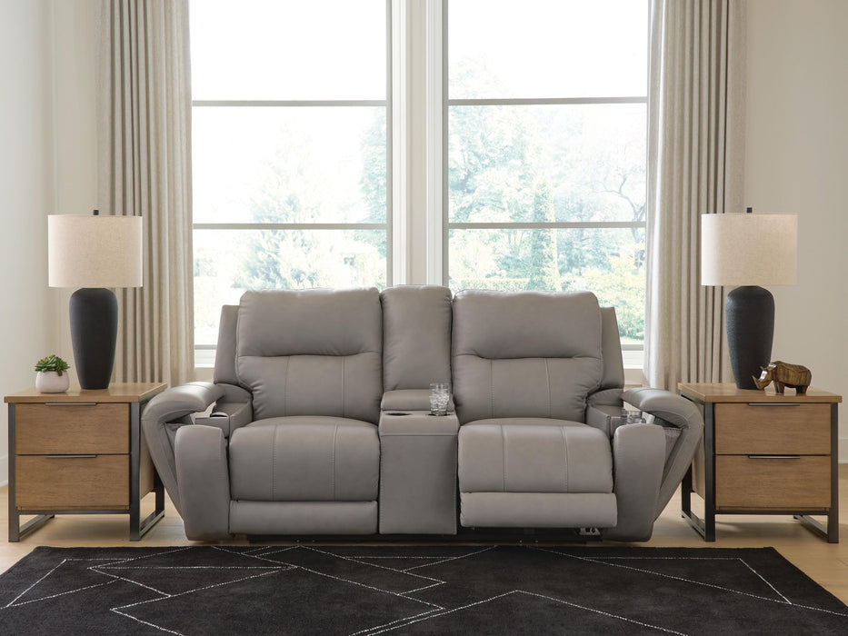 Trendsetter Power Reclining Loveseat with Audio Seating - Massey's Furniture Barn (Watertown, NY) 