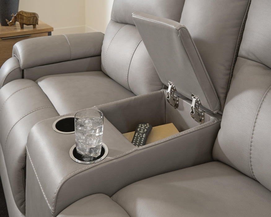 Trendsetter Power Reclining Loveseat with Audio Seating - Massey's Furniture Barn (Watertown, NY) 