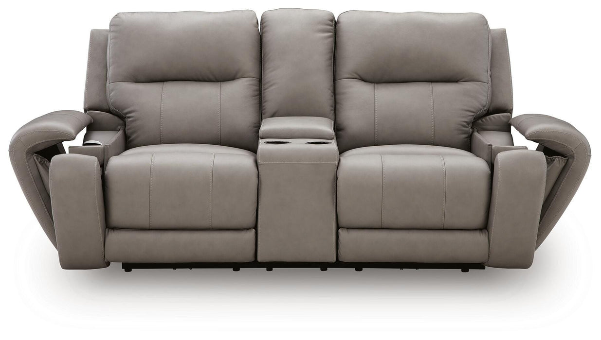 Trendsetter Power Reclining Loveseat with Audio Seating - Massey's Furniture Barn (Watertown, NY) 