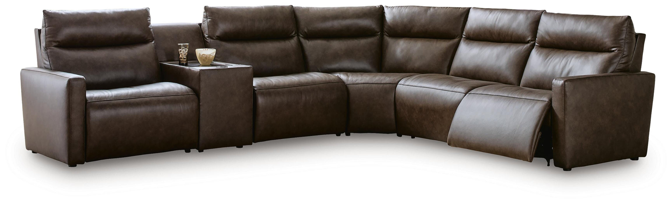 ModZ Power Reclining Sectional with Audio Console - Massey's Furniture Barn (Watertown, NY) 