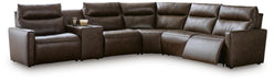 ModZ Power Reclining Sectional with Audio Console - Massey's Furniture Barn (Watertown, NY) 