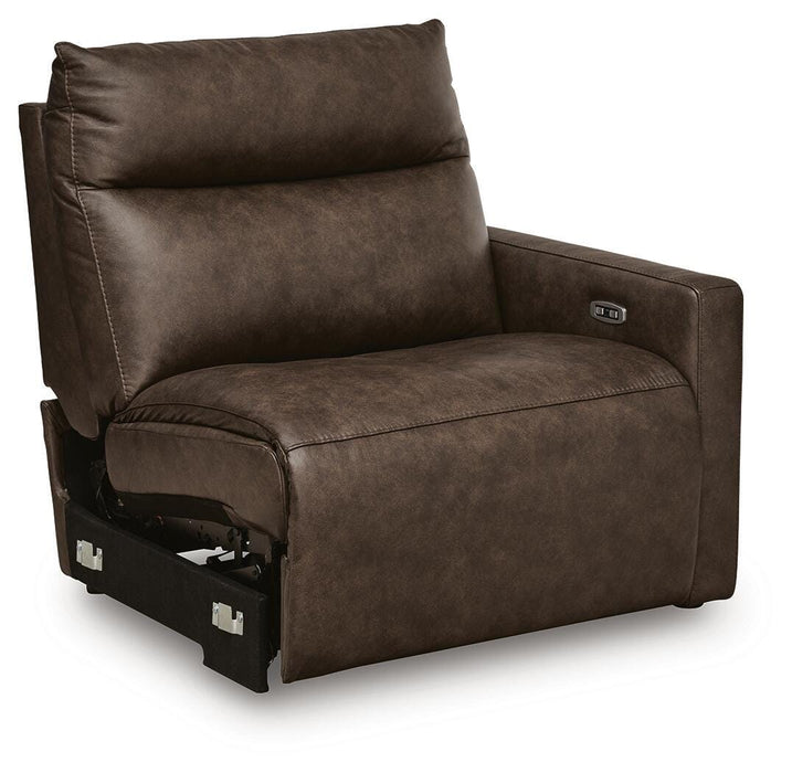 ModZ Power Reclining Sectional Loveseat with Audio Console - Massey's Furniture Barn (Watertown, NY) 