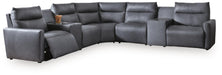 ModZ Power Reclining Sectional with Audio Consoles - Massey's Furniture Barn (Watertown, NY) 