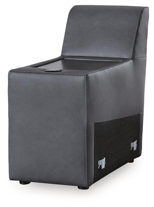 ModZ Power Reclining Sectional Loveseat with Audio Console - Massey's Furniture Barn (Watertown, NY) 