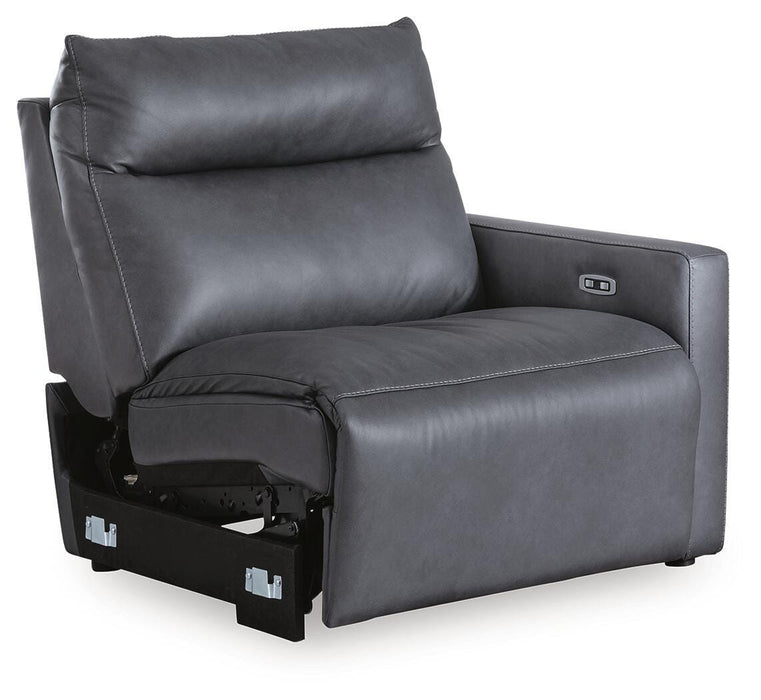 ModZ Power Reclining Sectional Loveseat with Audio Console - Massey's Furniture Barn (Watertown, NY) 