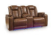 Metro Oasis Power Reclining Loveseat with Console - Massey's Furniture Barn (Watertown, NY) 