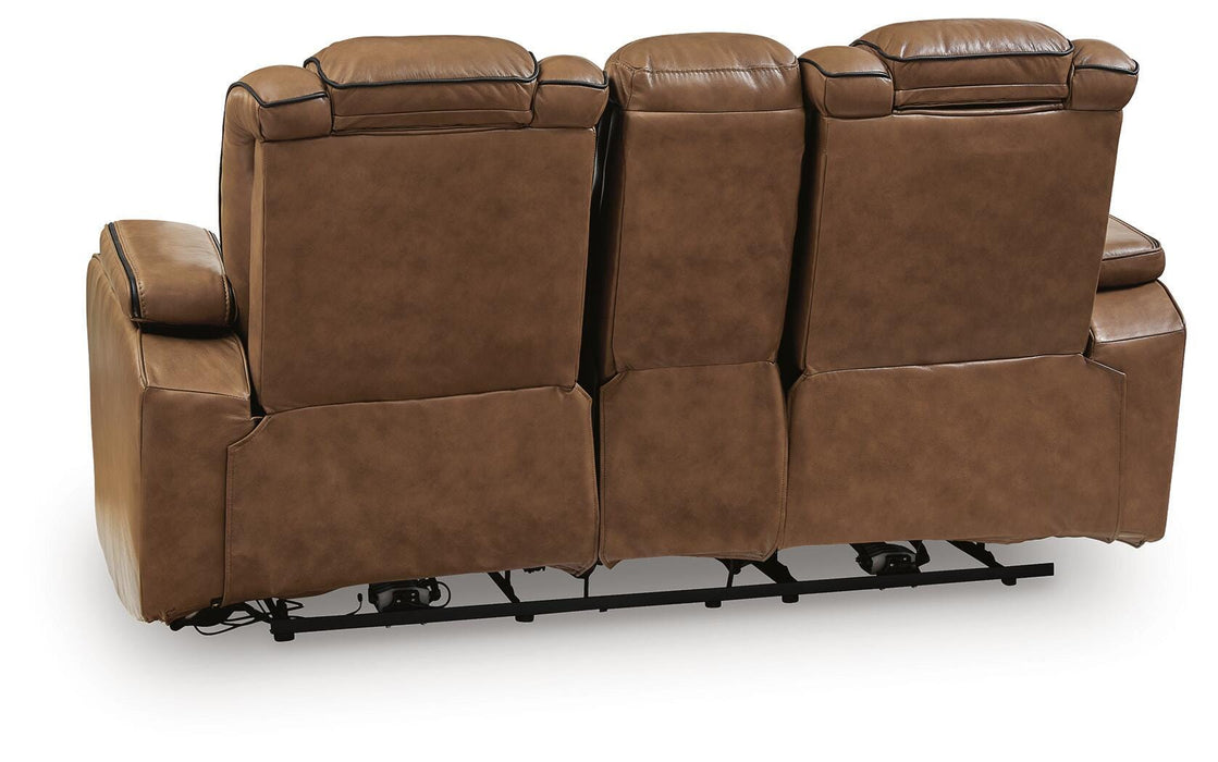 Metro Oasis Power Reclining Loveseat with Console - Massey's Furniture Barn (Watertown, NY) 