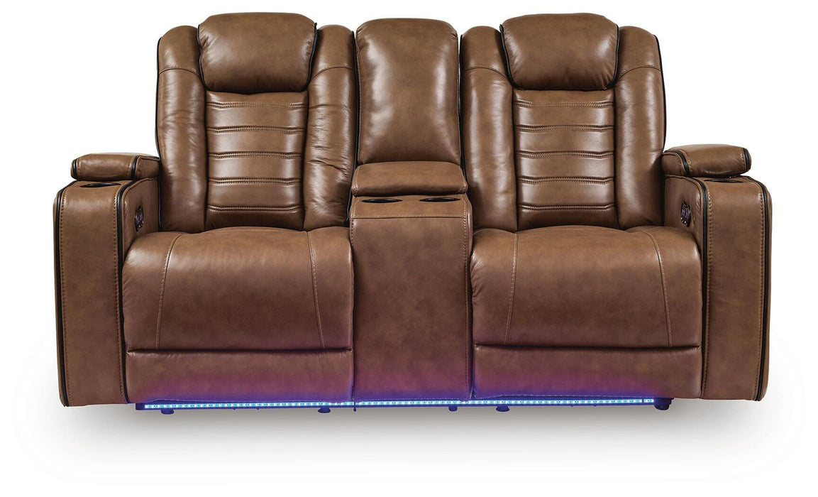Metro Oasis Power Reclining Loveseat with Console - Massey's Furniture Barn (Watertown, NY) 