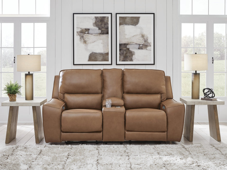 Silverbrooke Power Reclining Loveseat with Console - Massey's Furniture Barn (Watertown, NY) 