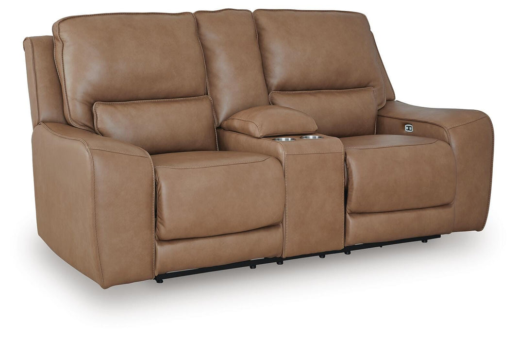 Silverbrooke Power Reclining Loveseat with Console - Massey's Furniture Barn (Watertown, NY) 