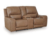 Silverbrooke Power Reclining Loveseat with Console - Massey's Furniture Barn (Watertown, NY) 
