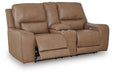 Silverbrooke Power Reclining Loveseat with Console - Massey's Furniture Barn (Watertown, NY) 
