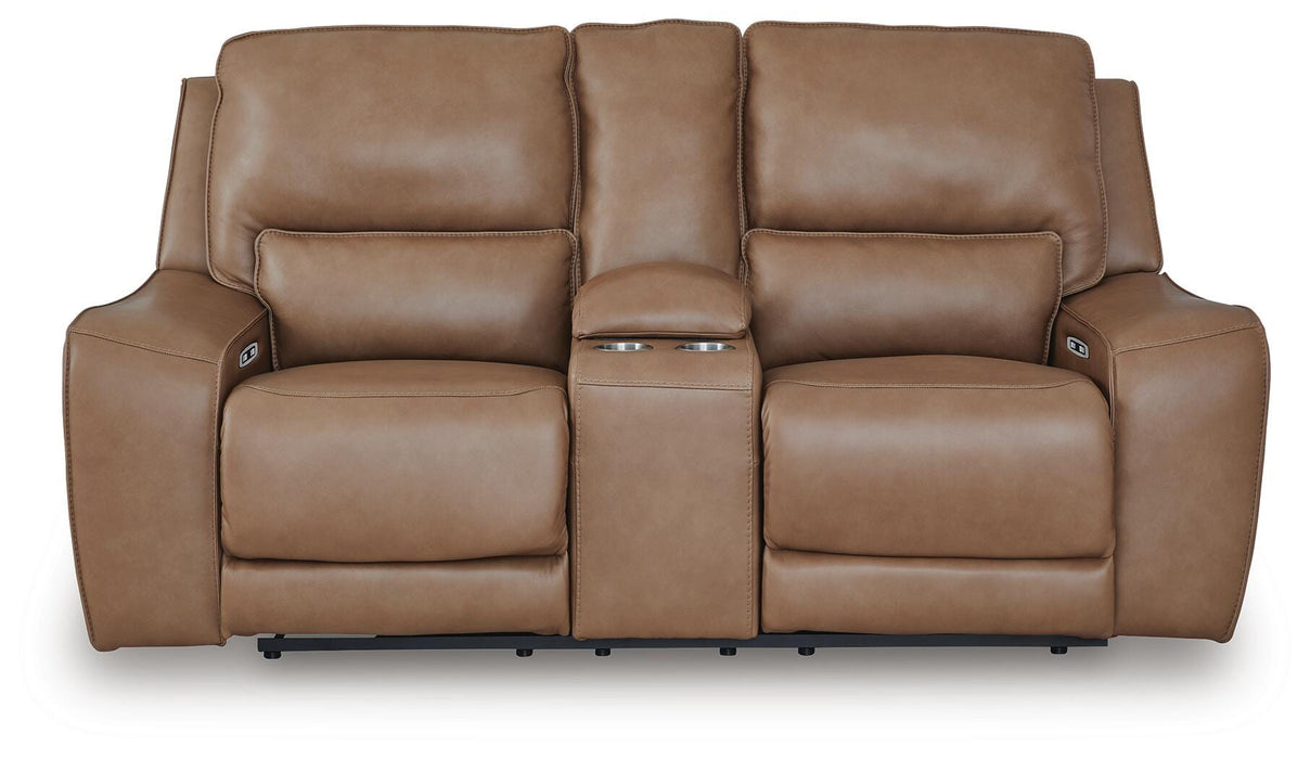 Silverbrooke Power Reclining Loveseat with Console - Massey's Furniture Barn (Watertown, NY) 
