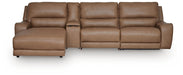 Silverbrooke Reclining Sectional with Chaise and Storage Console - Massey's Furniture Barn (Watertown, NY) 