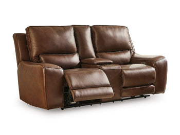 Silverbrooke Power Reclining Loveseat with Console - Massey's Furniture Barn (Watertown, NY) 
